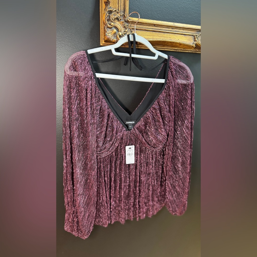 NEW Express Metallic Gorgeous Blouse